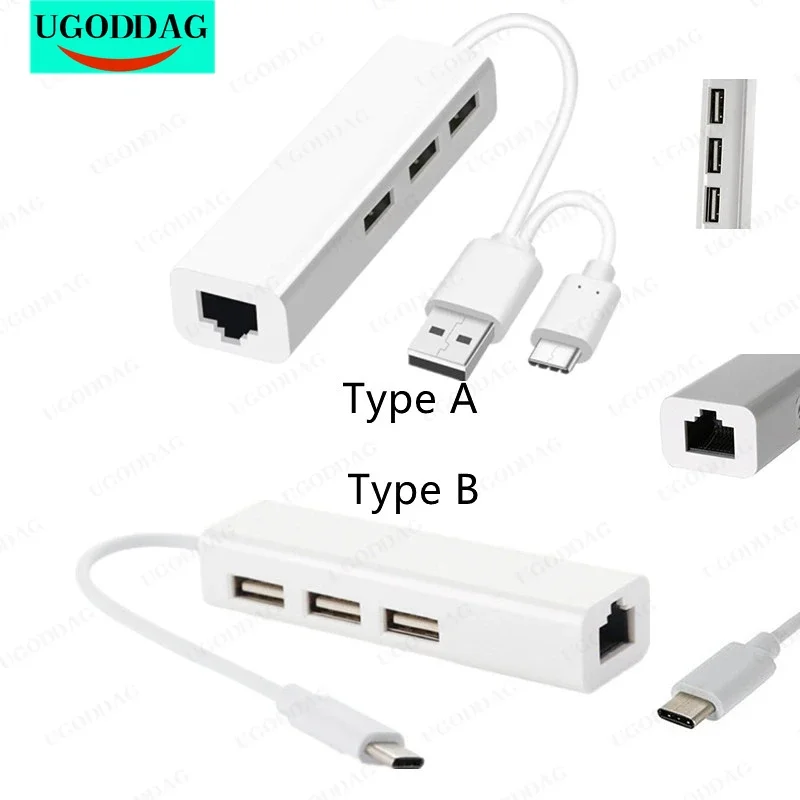 

Высокоскоростной порт able офисный Школьный планшет USB C к RJ45 USB 2,0 + Type-C 3 порта концентратор 10/100 Мбит/с Ethernet адаптер Lan сетевая карта