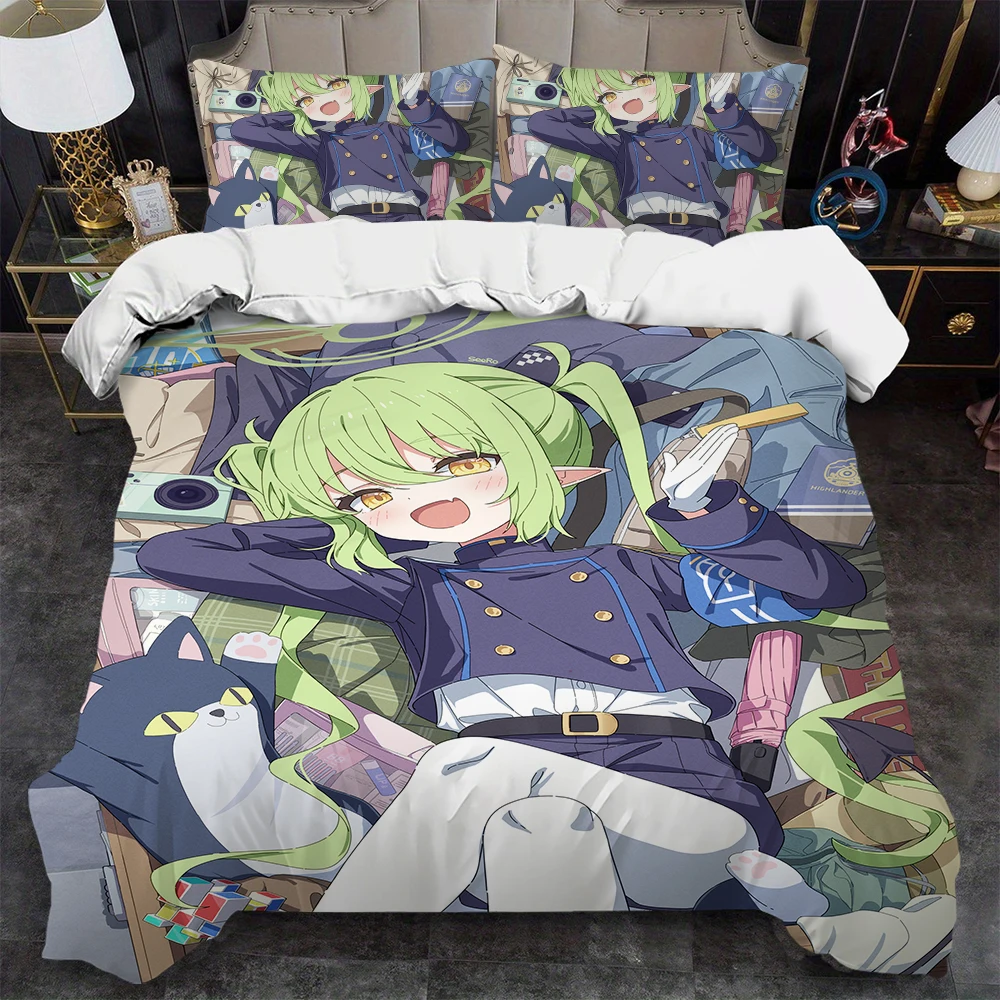 T-Tachibana N-Nozomi Duvet Cover Set Home Style Bedding Soft Laundry Cotton Bed 3 Piece Set Student Dormitory Gift