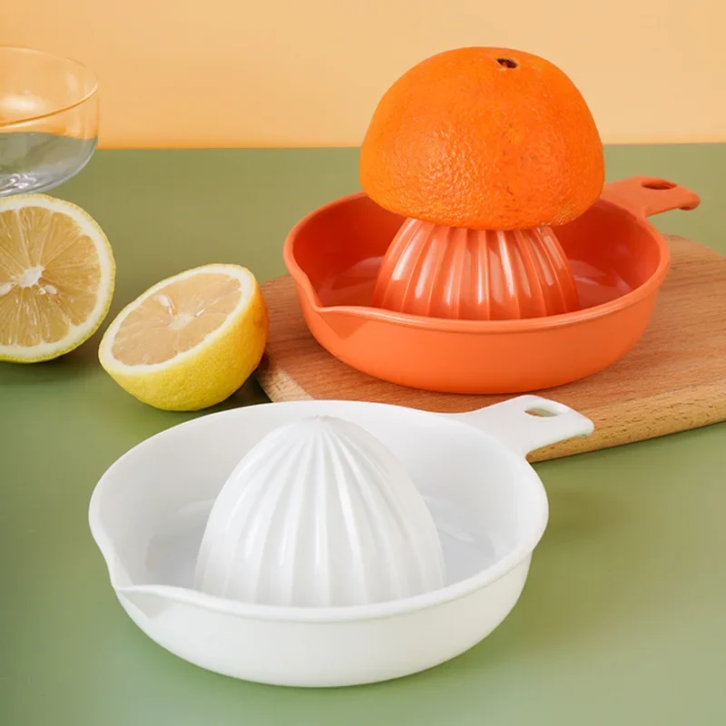 Hand Juicer Citrus Orange Squeezer Manual Lid Rotation Press Reamer for Lemon Lime Grapefruit with Strainer and Container tools