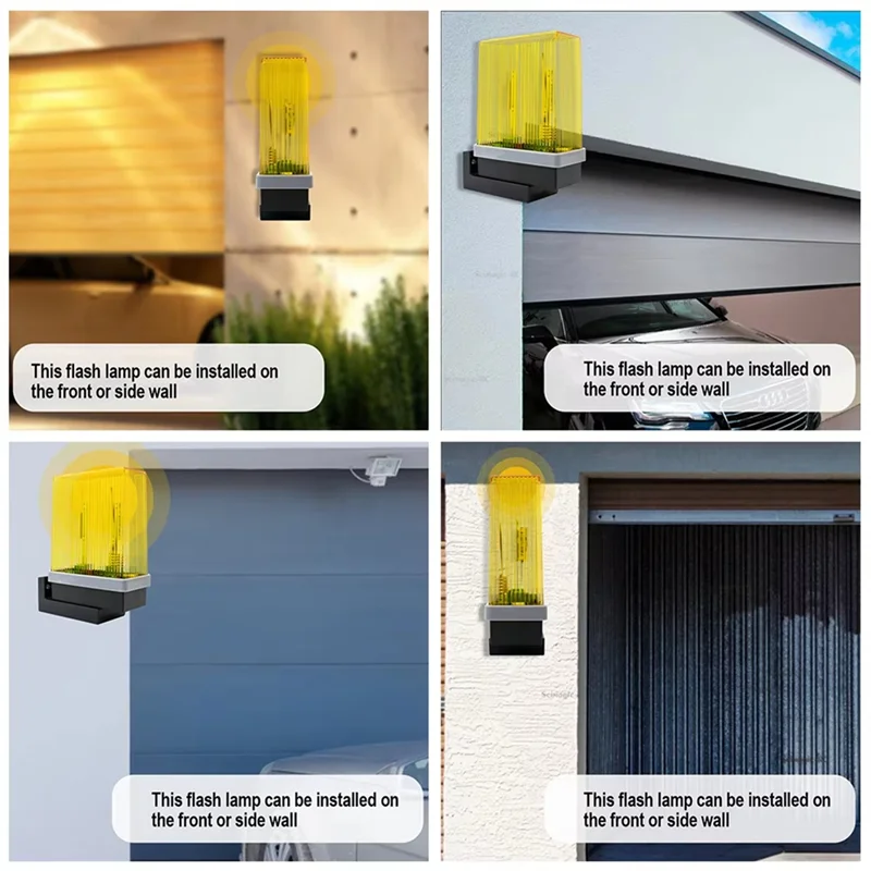 [LXYA68Z!] For Gate Light Alarms Security Protection Flashing Light Flashing 12V-265V AC/DC