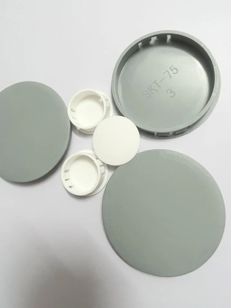 Snap on Plastic Hole Plug Round for Profile Pipe Wall Cable Cover Screw Hole Covers Furniture Desk Holes Caps decorative cover