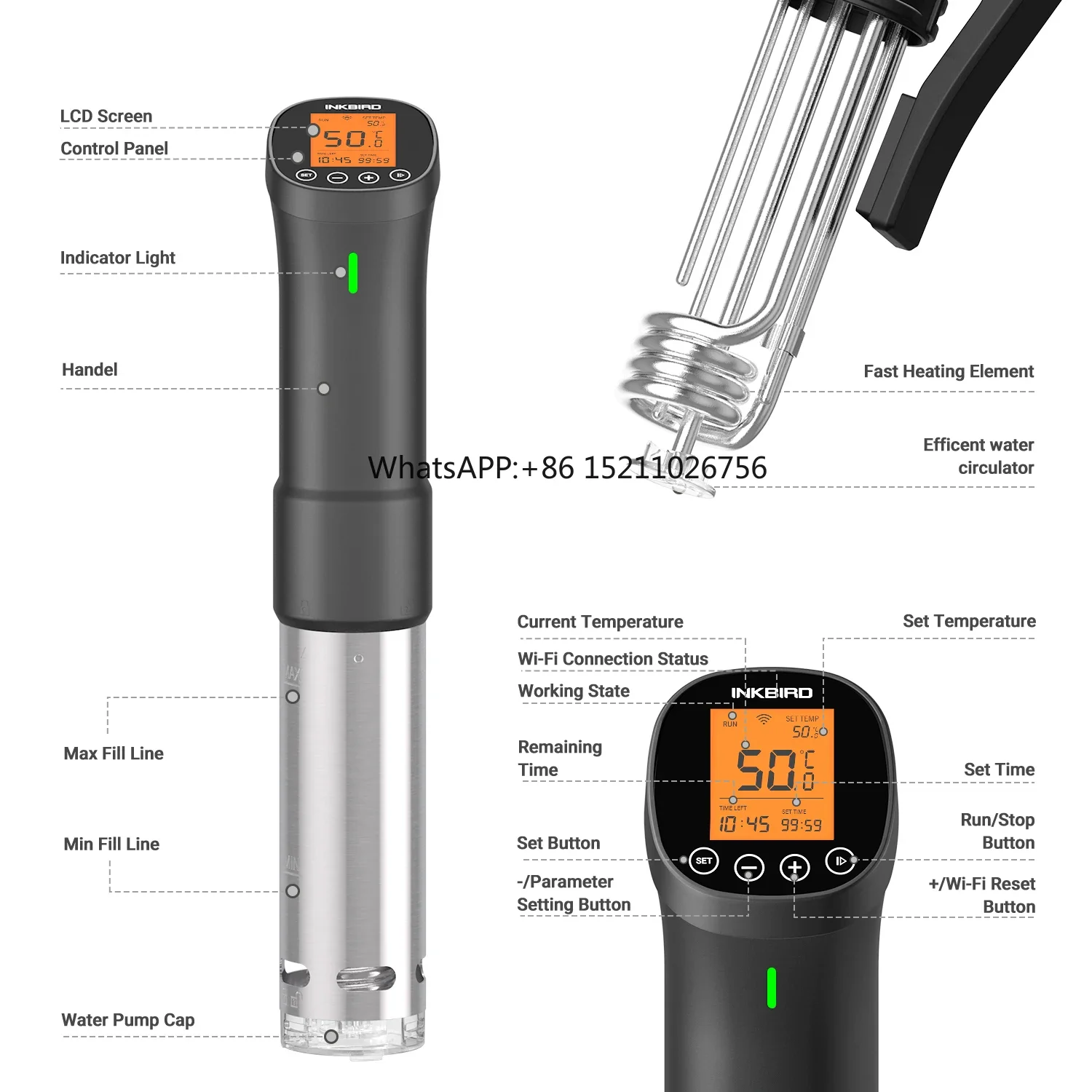 Inkbird ISV-200W sous vide machine  immersion circulator