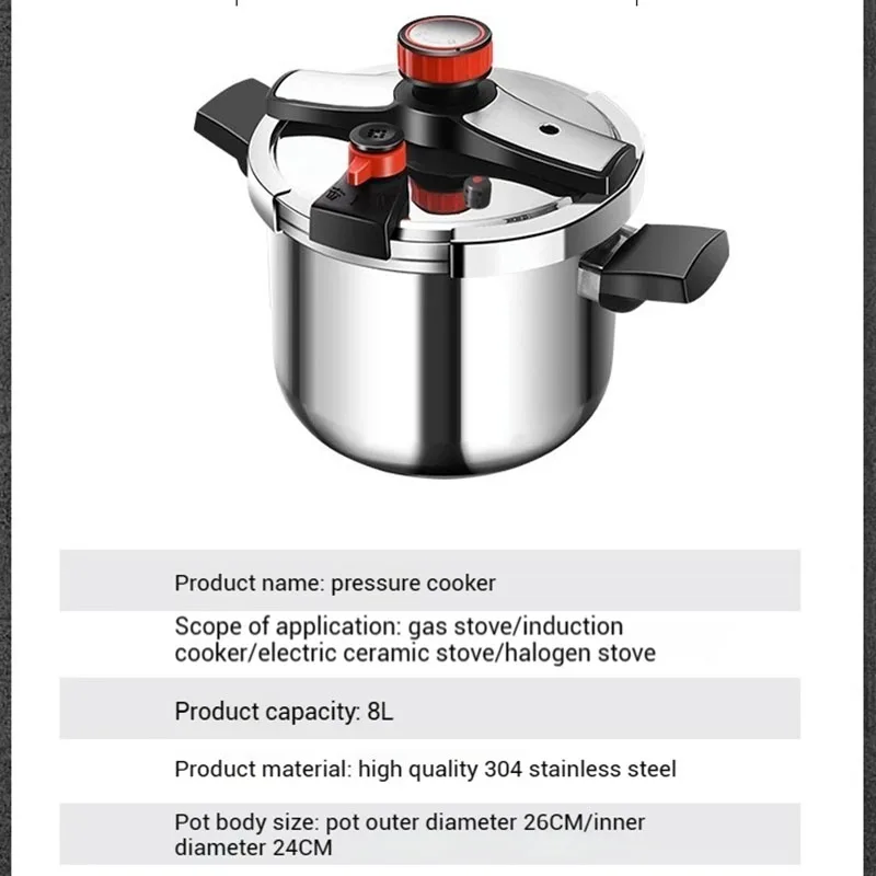Бытовая скороварка из нержавеющей стали 304, с утолщенной многоскоростной регулируемой рисоваркой большой емкости