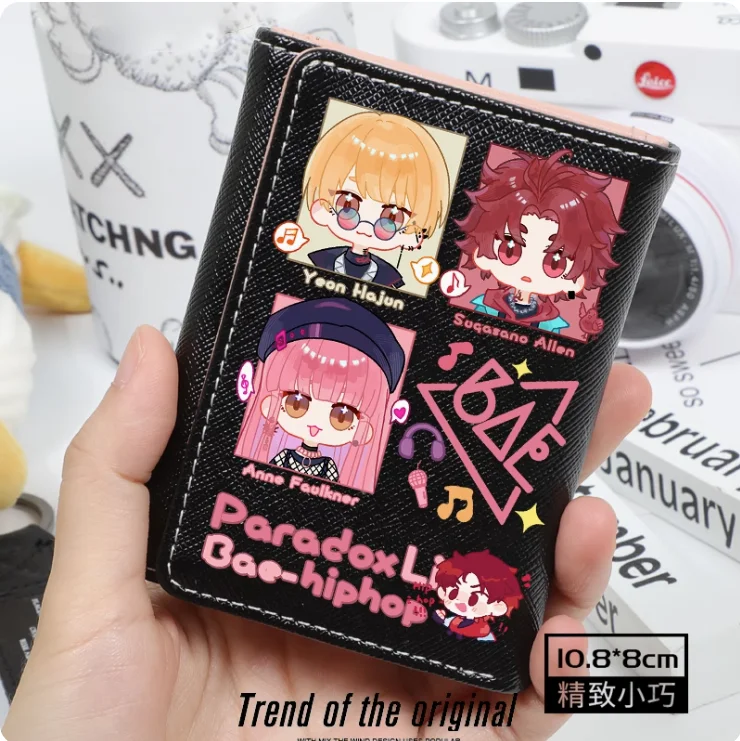 Anime Paradox Live Sugasano Aren Anne Faulkner Fashion Wallet PU Purse Card Coin Hasp Money Bag Cosplay Gift B123