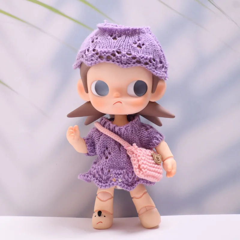 Abito maglione lavorato a mano per decorazioni per bambole adatto per cappello da bambola Ga Zi Sister e accessori di ricambio per abbigliamento