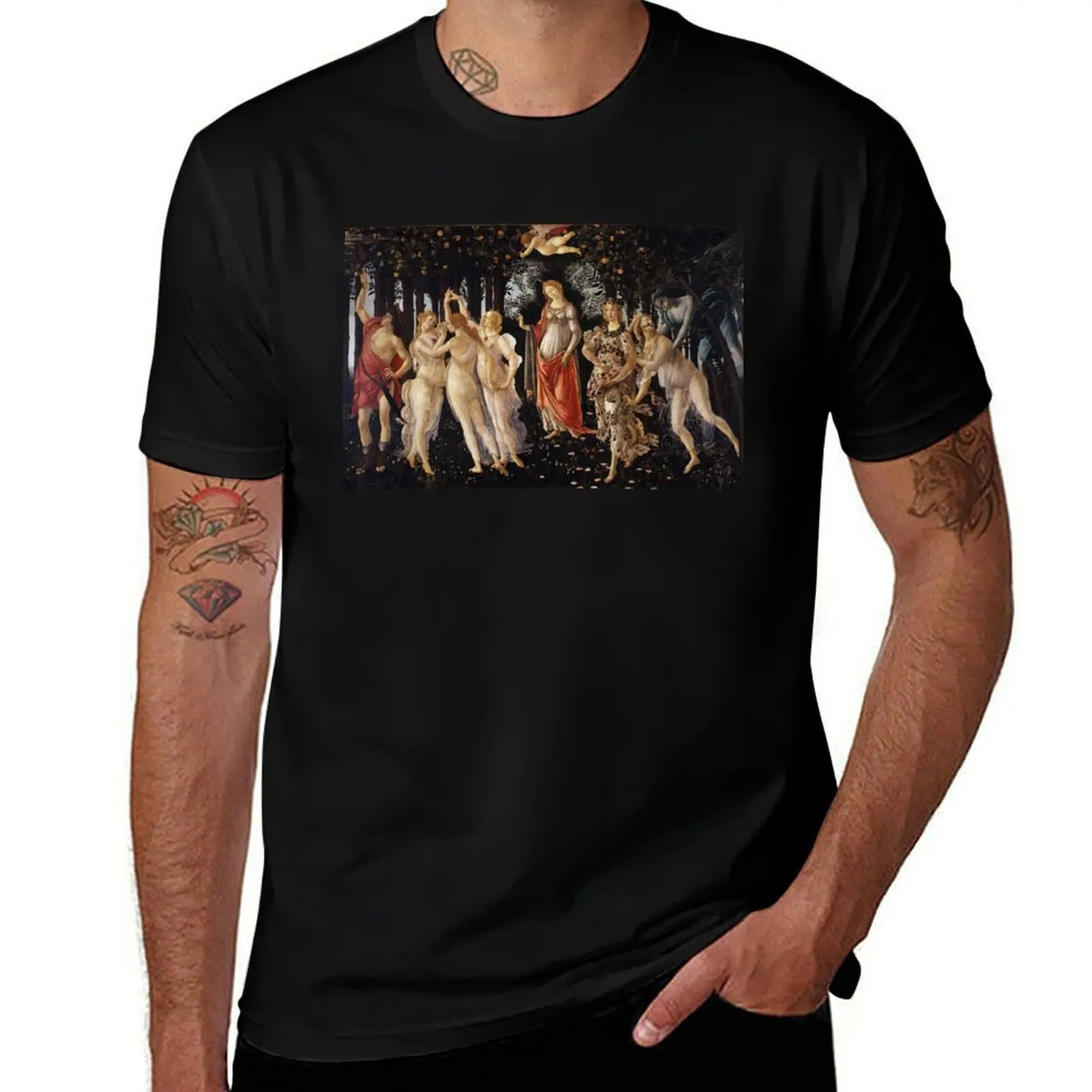Primavera / Spring, Botticelli T-Shirt Basic Tee Shirt for Everyday Outfit T-Shirt