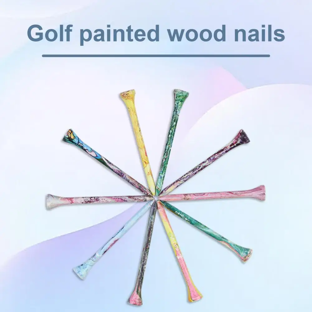 Maple Wood Golf Tee 20/50 Pcs Unbreakable Maple Golf Tees Professional Long Wooden Tees Bulk Friction-reducing Side Spin Golf