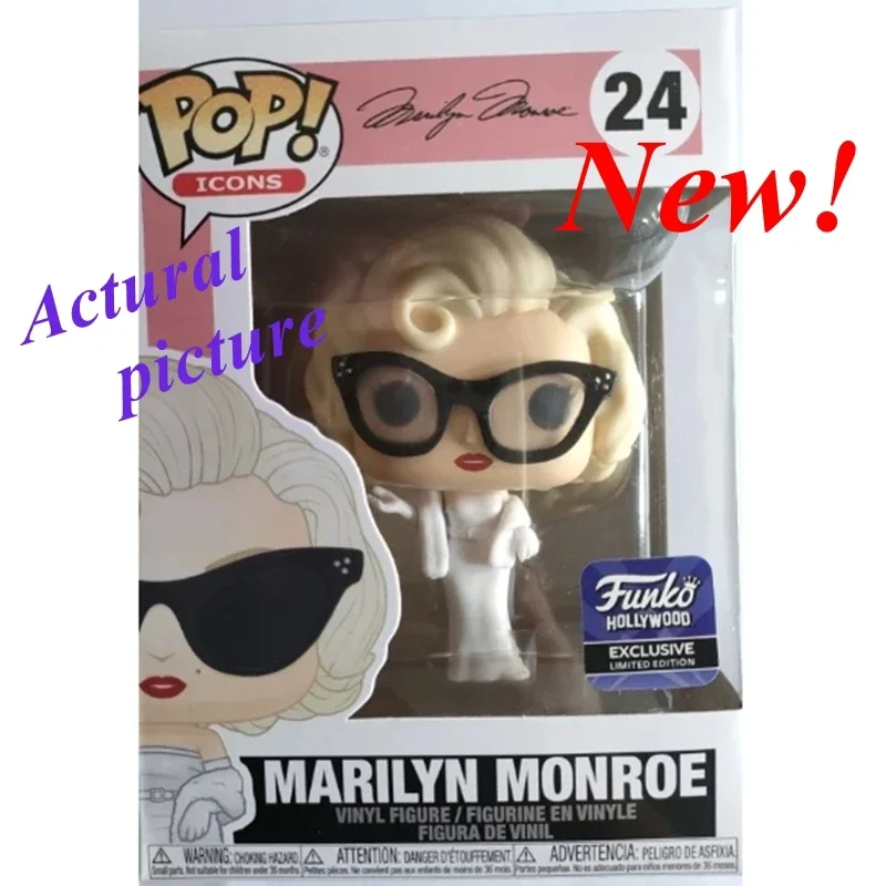 Nueva llegada FUNKO POP Películas y Tv Super Stars Marilyn Monroe # 24 juguetes modelo de figura de acción para regalo de niños
