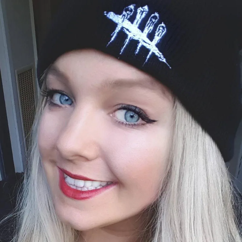 Game Dead by Daylight Hat Neutral Adjustable Embroidered Knitted Hat Autumn/Winter Warm Ear Protection Hat