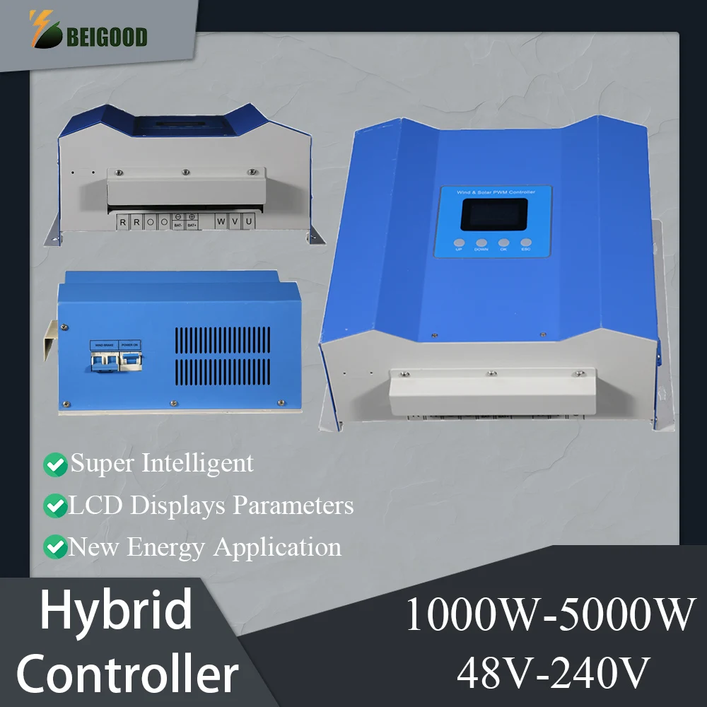 

EU Duty Free Hybrid Charge Controller Max input 5000W Wind&Solar Hybrid System 12v 24v 48v 120V 240V Regulate For Home Appliance