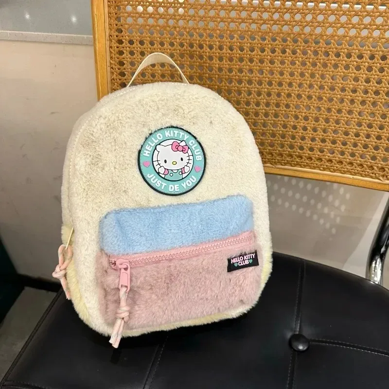 

Hello Kitty School Bag Cartoon Backpack Versatile Children Lovely Kindergarten Kids School Gift Kuromi Stitch Backpack