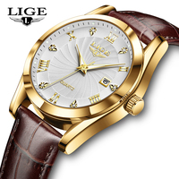 LIGE fashion men's watch top brand luxury sports simple calendar men's formal watch watch men's quartz clock Relogio Masculino