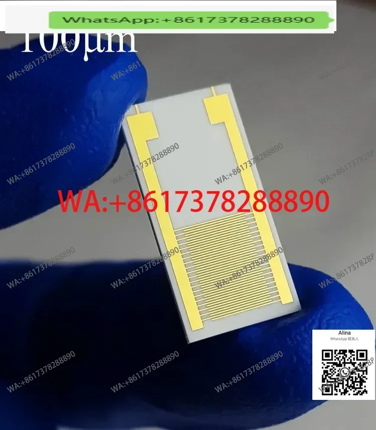100μm  Large Size Ceramic Fork Electrode Capacitor Array Biogas Humidity Sensor Chip 10X20