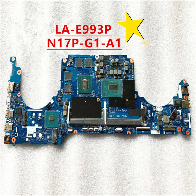 

LA-E993P Original for Dell G5 5587 Laptop Motherboard DDK51 DDK52 DDK53 i5-8300H SR3Z0 1050 N17P-G1-A1 0KXKNF Tested 100%