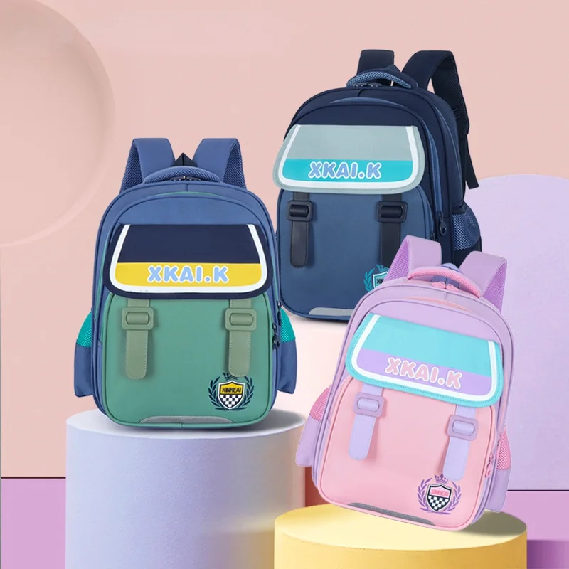 Mochilas escolares Oxford para estudiantes de primaria, mochilas portátiles multicapa de gran capacidad para niños y niñas de grado 3-6