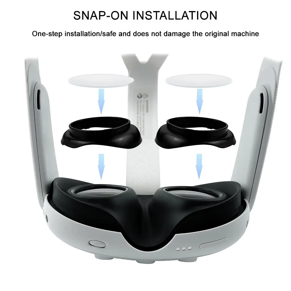 For Meta Quest 3 VR Glasses Lens Protector Frame VR Headset Mirror Anti-scratch Lens Protective Cover Frame For Meta Quest 3 New