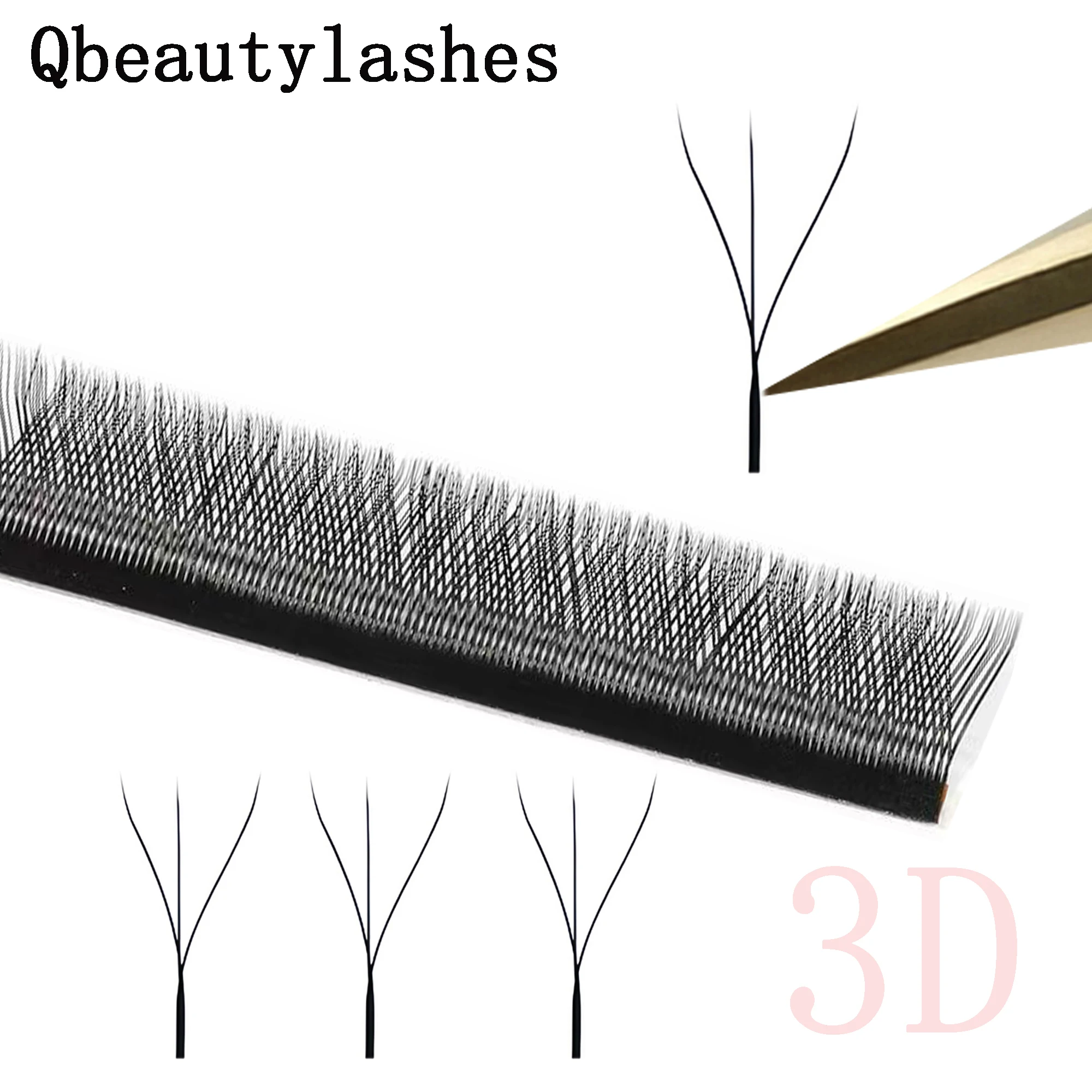 YY 3D 4D 5D 6D 8D W على شكل الرموش تمديد مسبقة الصنع حجم المشجعين فو رموش بالمنك حجم لينة الطبيعية YY جلدة