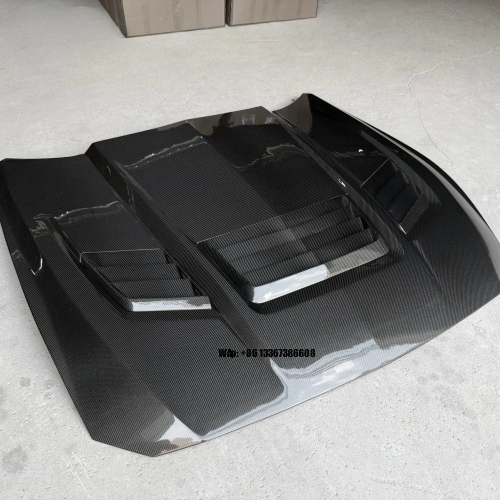 

New Hot Selling Model for Mustang 2024 Shelby Hood High Quality Carbon Fiber Modified Body Kit with Bolts Bolt-On