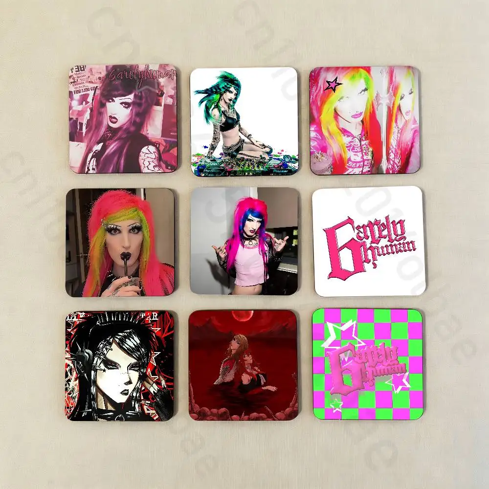 

6arelyhuman Fridge Magnet Personalized Magnetic Durable Plastic Square Picture Surface Fridge Magnets