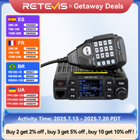 Retevis RT95 Mobile Ham Radio Two-way Car Radio VHF UHF Dual Band Mobile Radio Station Transceiver Base Station for Camping
