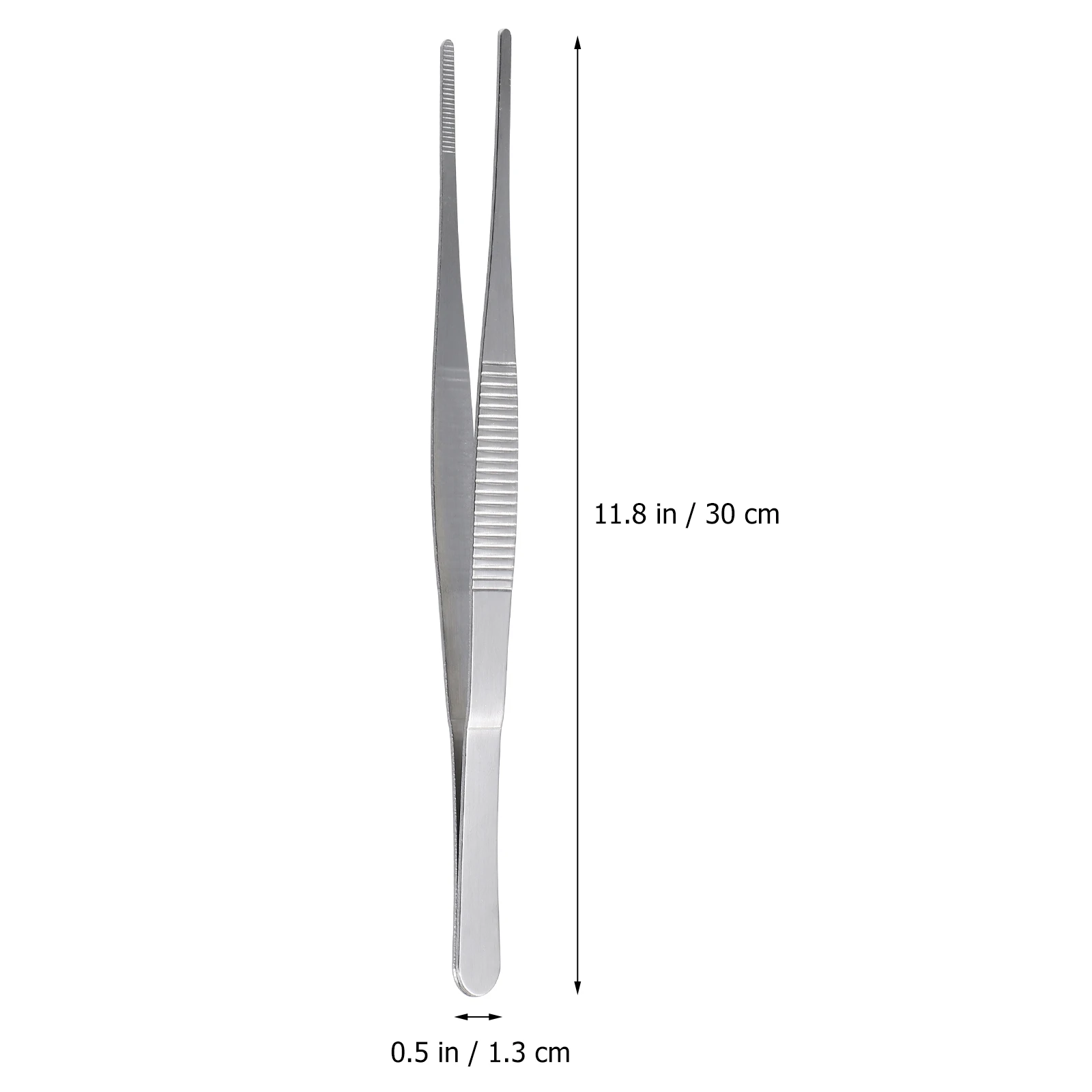 

4 Pcs Stainless Steel Tweezers Thick Forceps Hair Removal Round Tip Hand-made Project