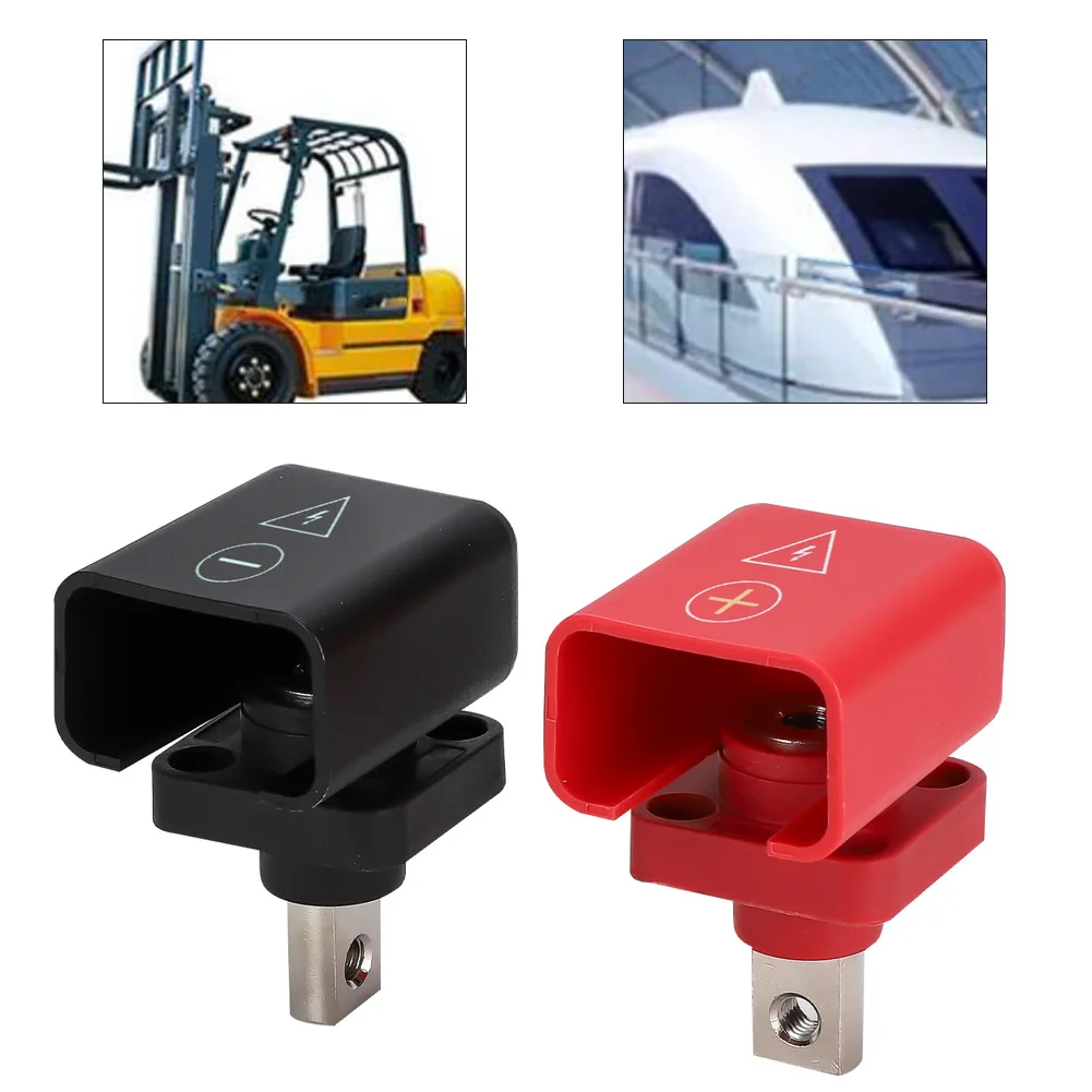 IP67 Rated Lithium Battery Terminals Red Black Pair Copper Construction 40C to 105C Operating Temperature Range