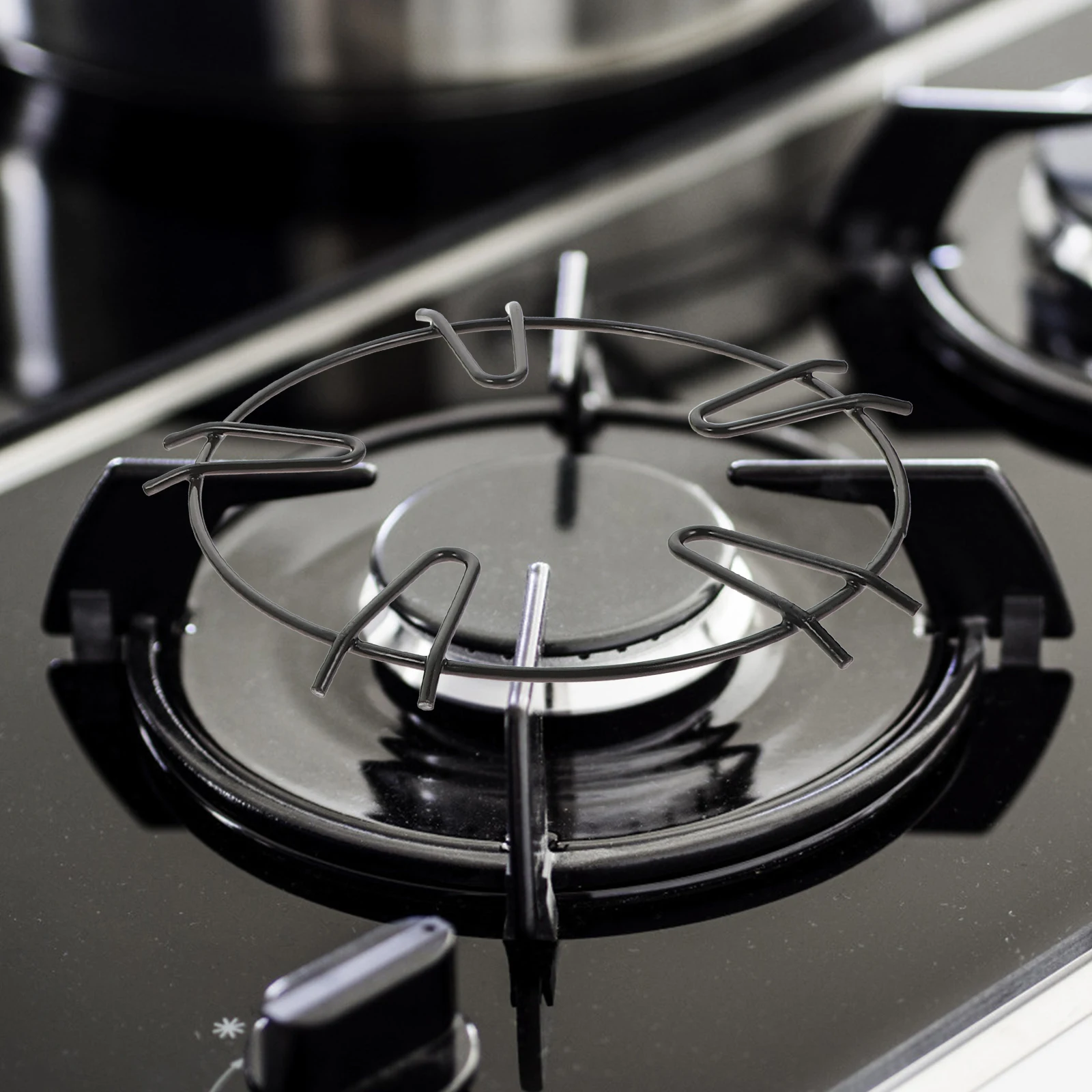 

2pcs Pot Gas Stove Racks Stainless Steel Enamel Milk Pan Support Holders Kitchen Accessories Cookware Stovetop Tools Non
