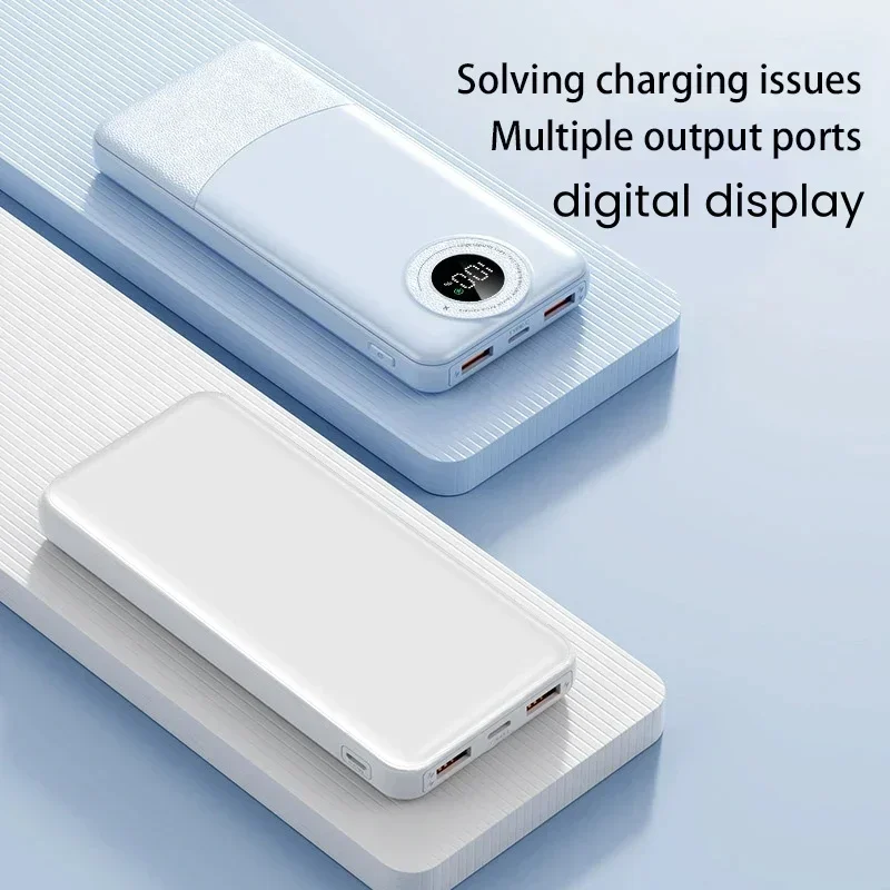 200000mAh Large Capacity Power Bank Built-In Line 120W Two-Way Fast Charging Mobile Power Supply For Huawei Xiaomi Samsung