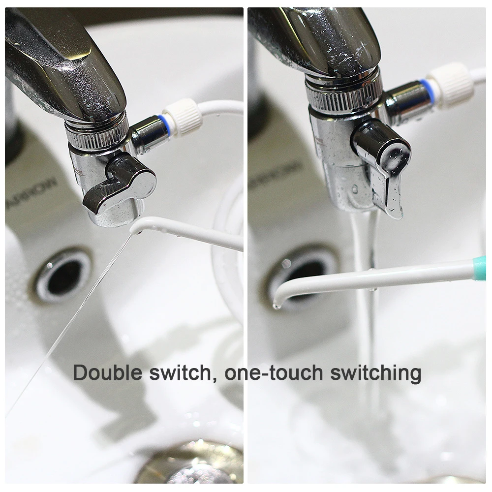 Dental SPA Faucet Tap Oral Irrigator Water Dental Flosser Toothbrush Irrigation Teeth Cleaning Switch Jet Family Water Floss view 6