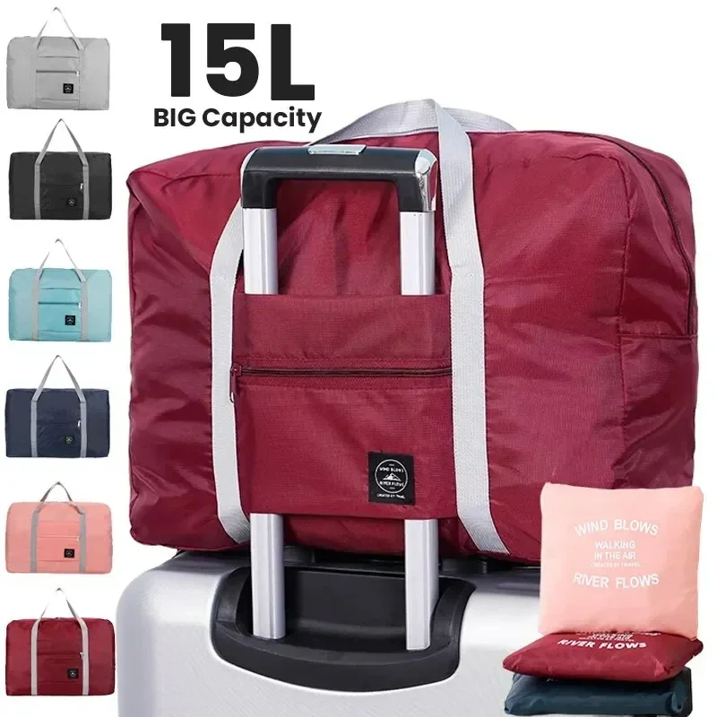 Portable Foldable Travel Duffle Bag Large Capacity Sports Gym Bag, Lightweight Carry on Luggage Duffle Bag Coach Bag Travel Bag
