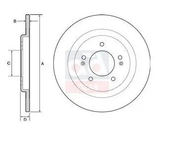 B4563c disc rear 12 i30-CEED 