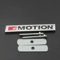 3D Metal 4 MOTION Logo Front Grille Badge Emblem Decals for VW Golf Tiguan Touareg Passat Polo Jetta Car Stickers Chrome