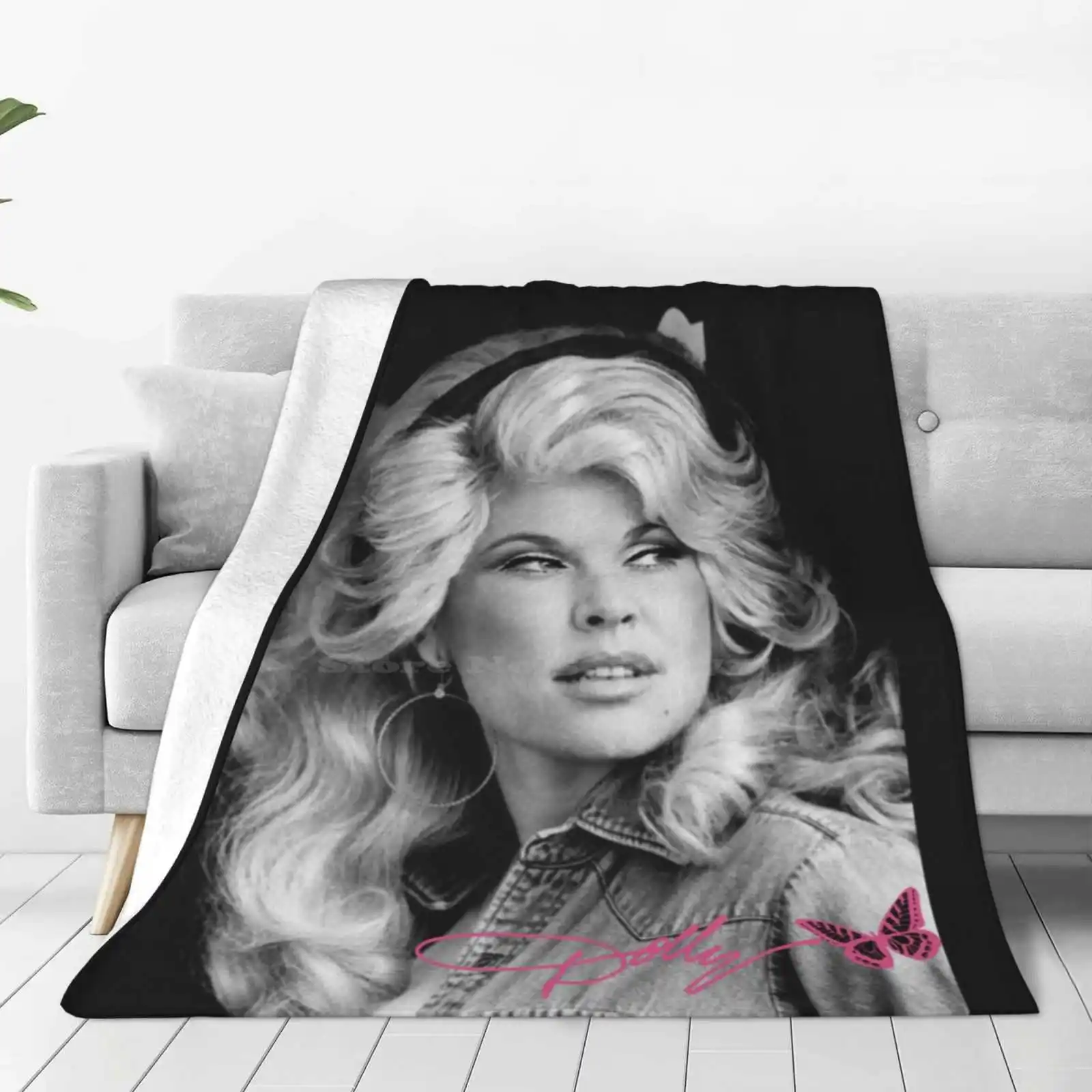 Retro Dolly Parton'S Gift Men Women New Arrival Fashion Leisure Warm Flannel Blanket Legend Cowgirl Retro Music 80S 90S Jolene