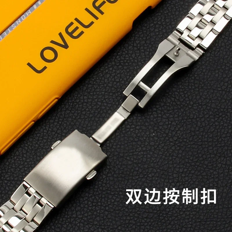 Ремешок для часов Tissot 1853 PRC200 T17 T461 T055 T014, мужской ремешок с складной застежкой 19 мм, аксессуары для часов, ремешки для часов из нержавеющей стали