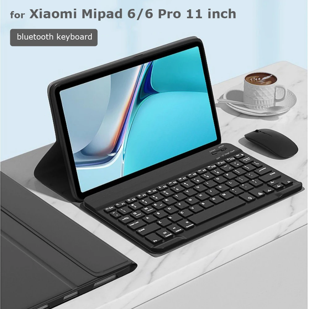 

Wireless Mouse Keyboard Case for 2023 Xiaomi Mipad 6 6 Pro 11 inch Foldable Case Magnetic Cover Bluetooth Tablet Keyboard