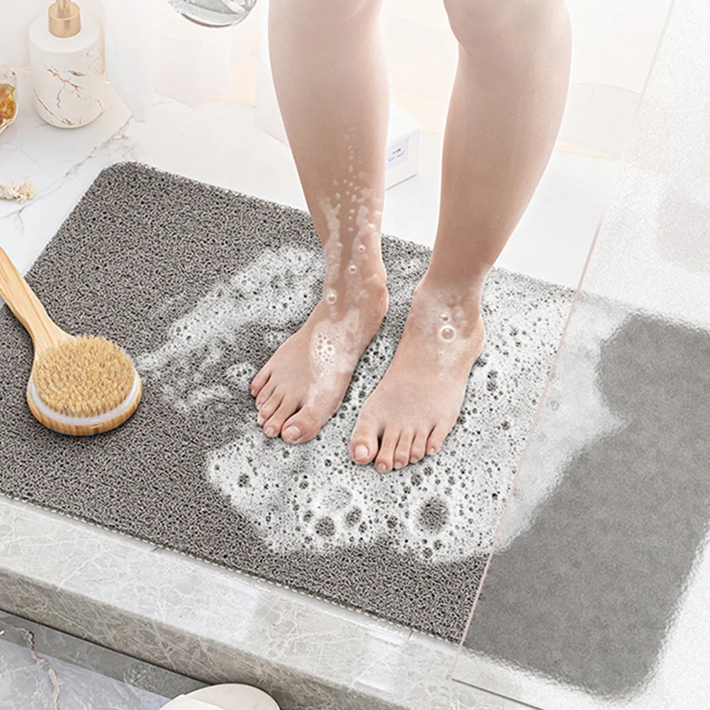 

Bathroom Shower Room Pad Non slip Floor Mat PVC Mats for Home Decor Guest Powder Master Baths Kids Bathroom Entryway Door Mats