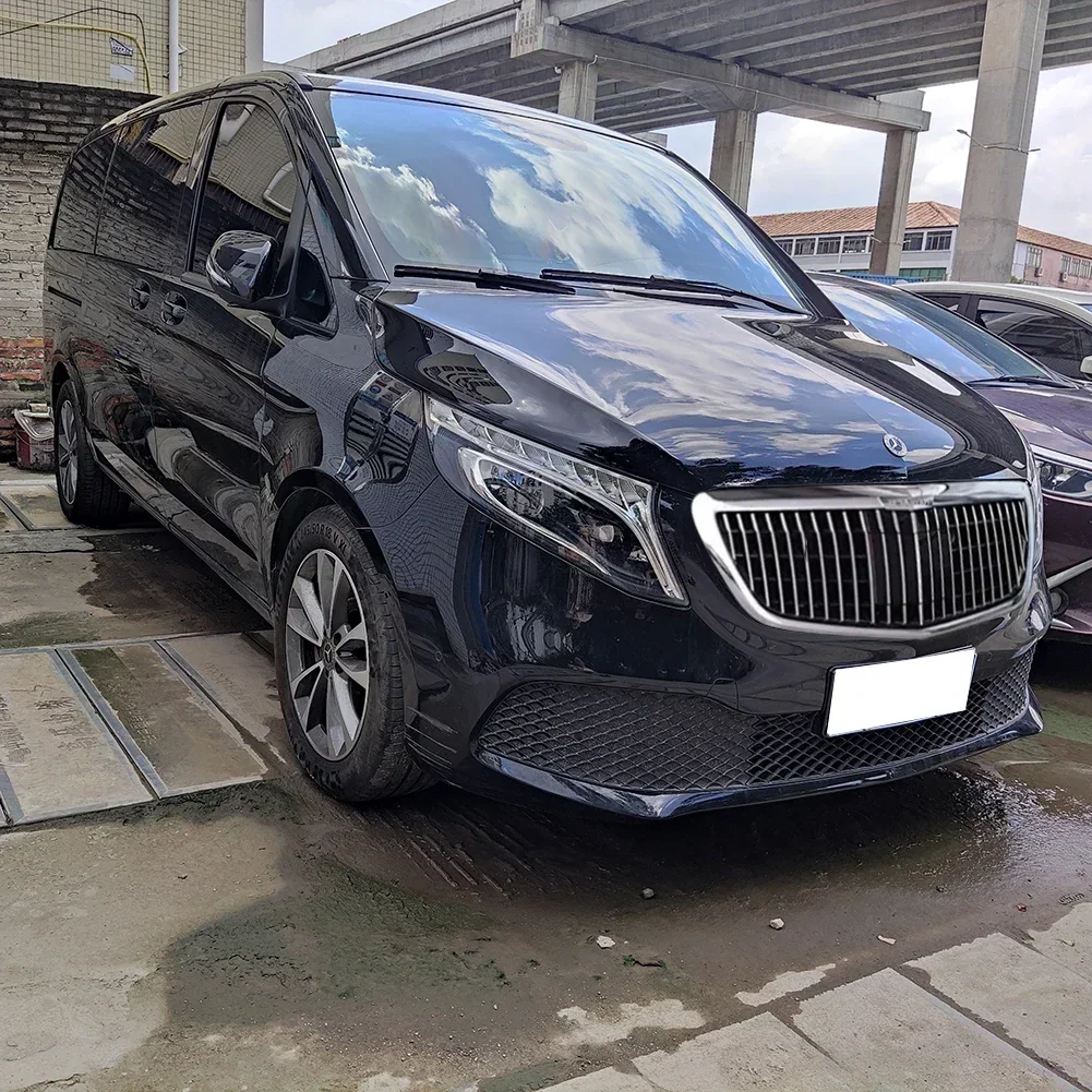 Rejilla superior del radiador frontal de carreras para Benz Clase V W447 V220d V250d V260L Metris/Vito 2016+ estilo Maybach