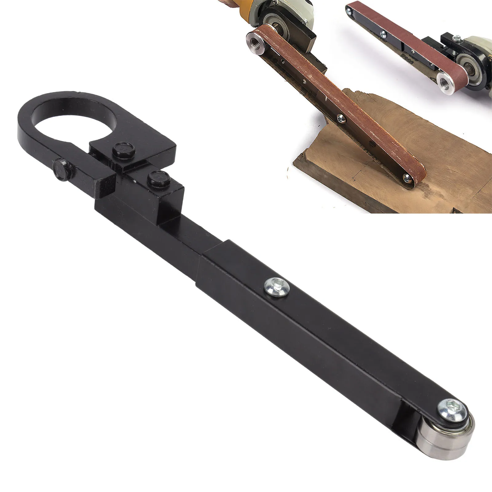 Belt Sander Attachment High Stability Low Noise Small Sturdy Steel Belt Sander Adapter Widely Used for DIY