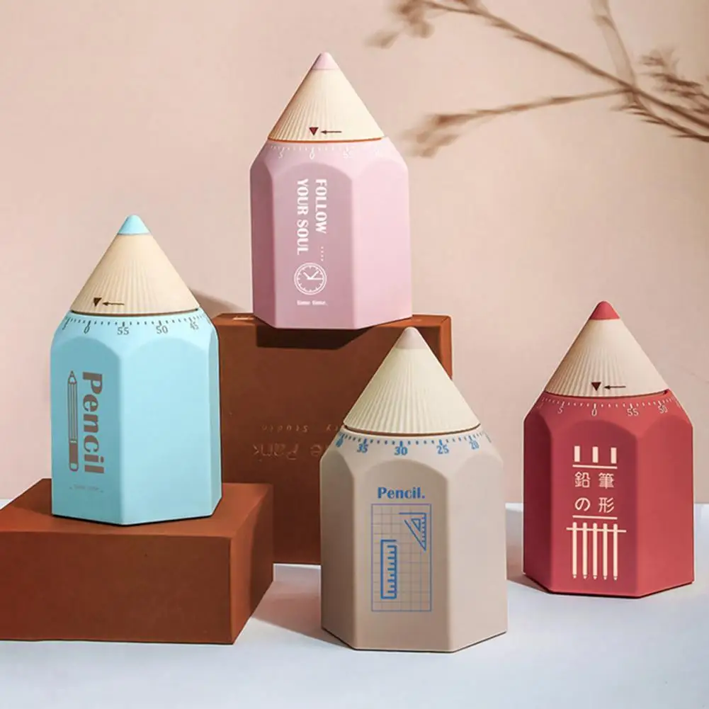 Kitchen Timer Creative Shape Precise Timing Plastic Pencil-shaped Alarm Timer Desktop Ornament for Home