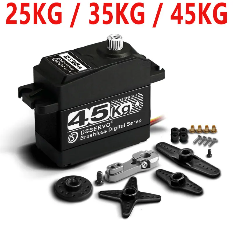 

DSservo BLS3225 BLS3235 BLS3245 25KG 35KG 45KG Full Alum. Gear Digital Brushless Servo for 1/10 Car