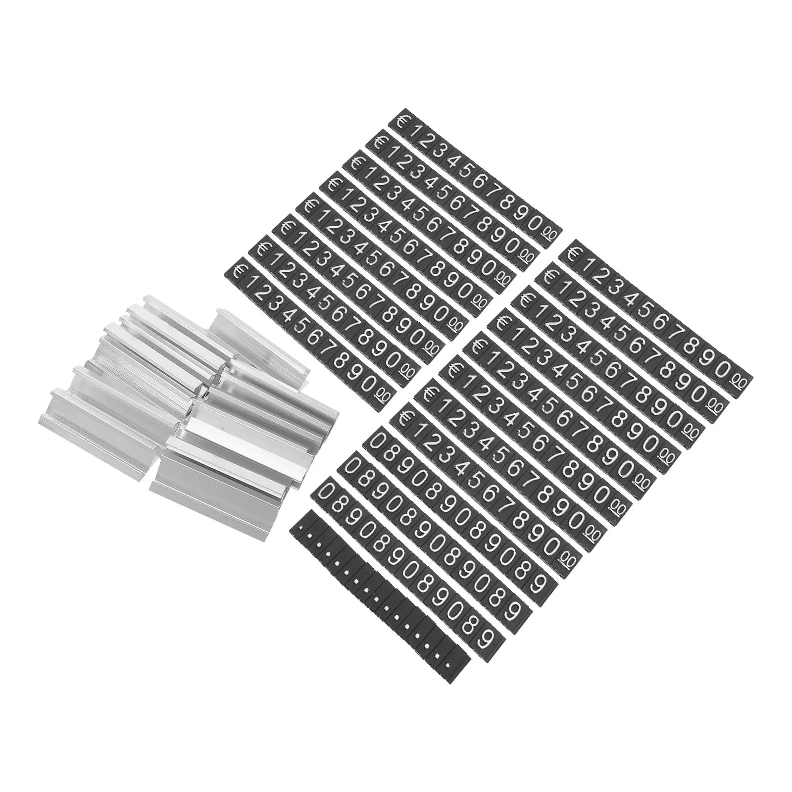 16Sets Price Display Cubes for Jewelry Retail Adjustable Quick Labeling Retail Counter Price Tags Professional