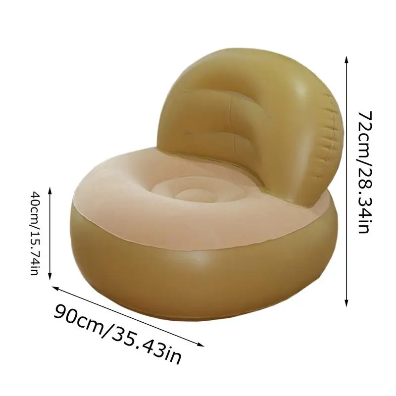 Inflatable Sofa Portable Blow Up Couch With Air Pump Air Chair Camping Furniture Folding Lazy Sofa For Indoor Outdoor