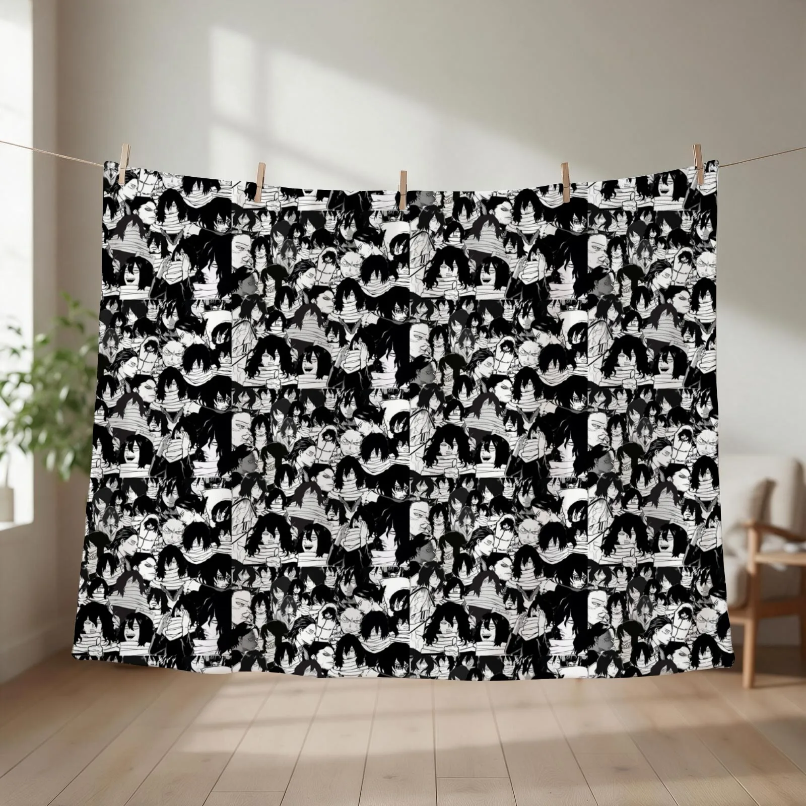 Aizawa Shouta bnha Throw Blanket