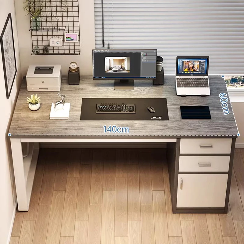 

Wooden Minimalist Office Desk Design Luxury Executive Nordic Office Desk Space Saving Gaming Escrivaninha Commercial Furniture