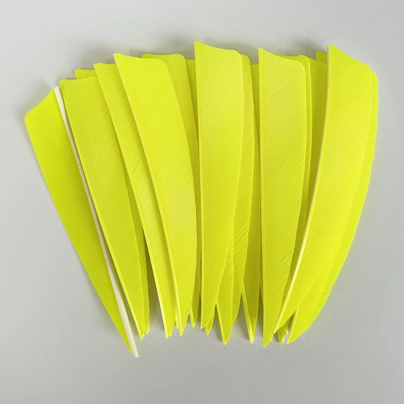 50Pcs/lot Arrow Vanes 4 Inch Turkey Feather Fletching Shield Cut For DIY Archery Arrow Fletches Accessories RW