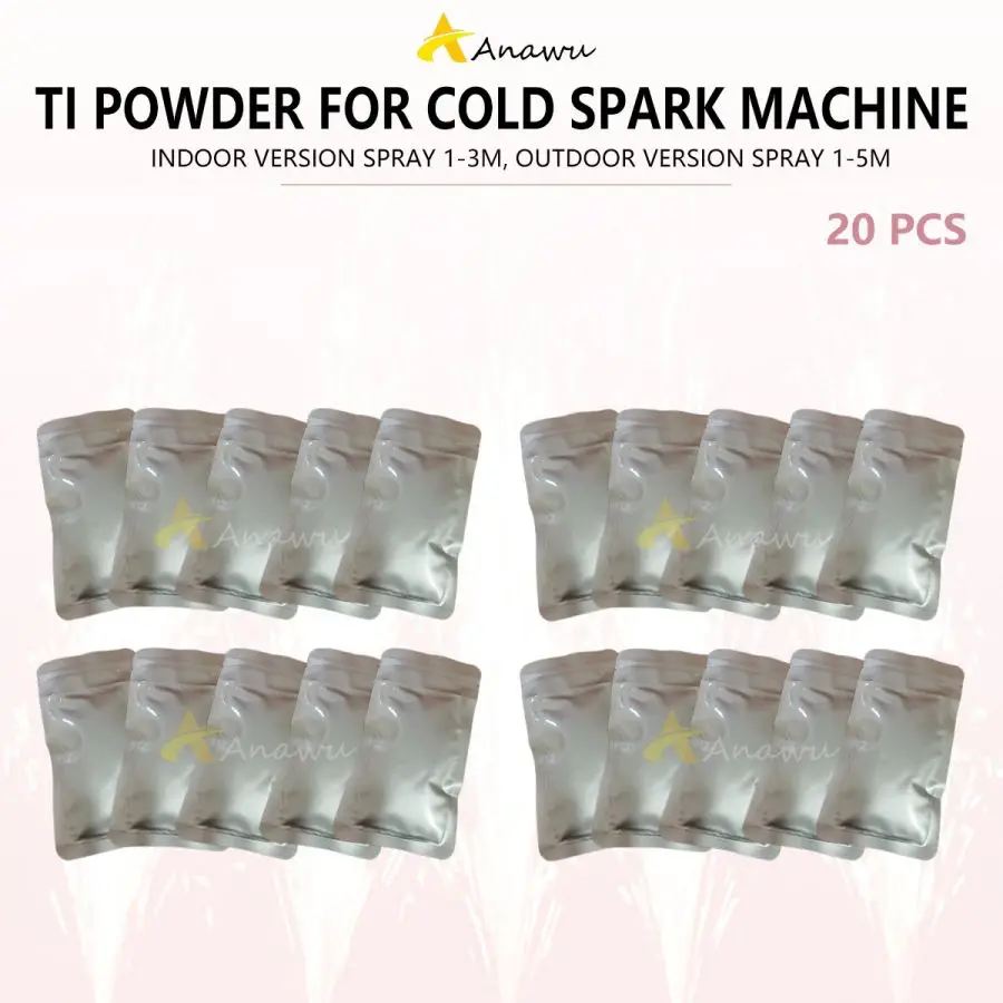 

20-100 bags Ti Powder Cold Spark Machine Consumable 200g Cold Sparkular Machine Composite Metal Indoor Stage Light Effect