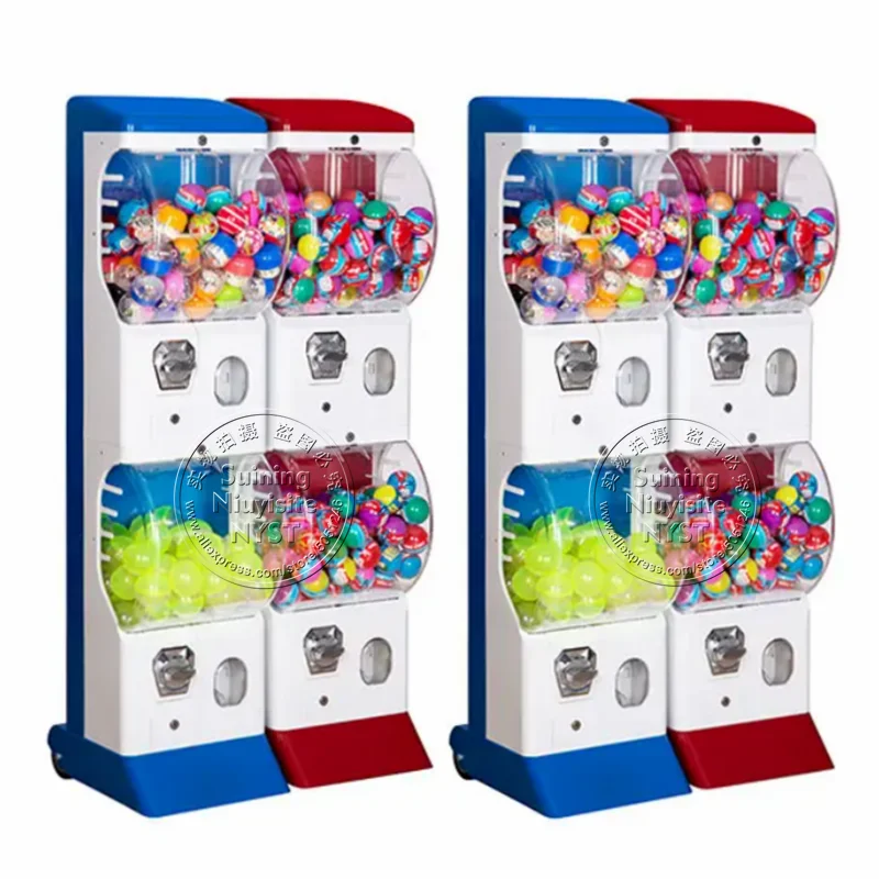 75-100mm Capsule Gashapon Machines Shopping Mall Game Center Token Coin Operated Mini Ball Gacha Candy Prize Toy Vending Machine