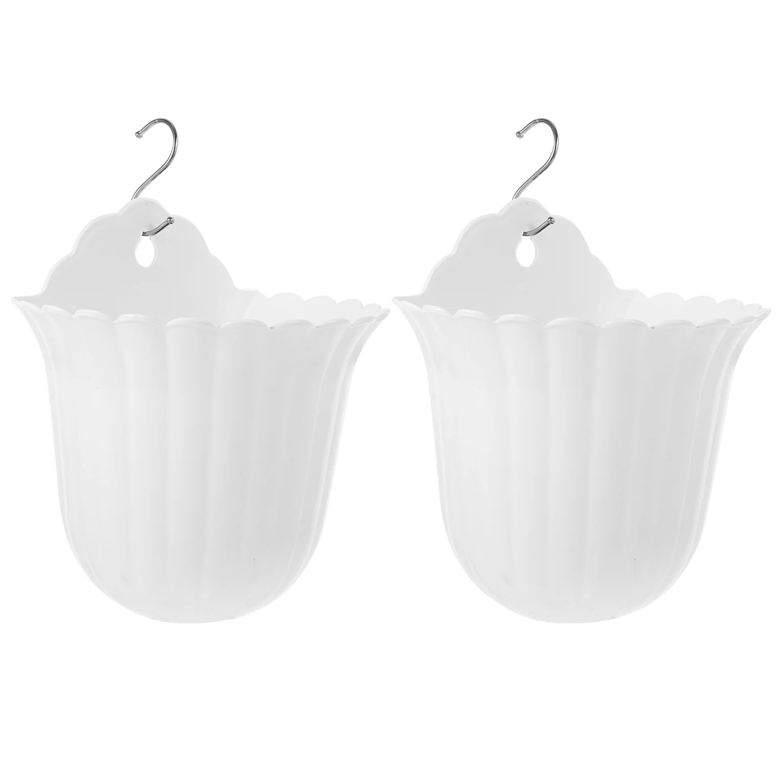 2 قطعة مزارعي الحائط معلقة داخلي أصحاب النباتات الخضراء البلاستيك الأواني النضرة الحد الأدنى ديكور للمنزل مكتب جدار النباتات العرض #2