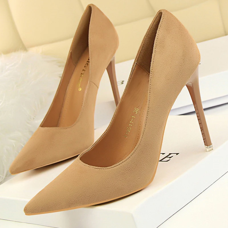 

Женские туфли-лодочки цвета хаки на высоком каблуке 10,5 см, элегантные, с острым носком, на шпильке, для повседневной носки, вечеринок и свиданий