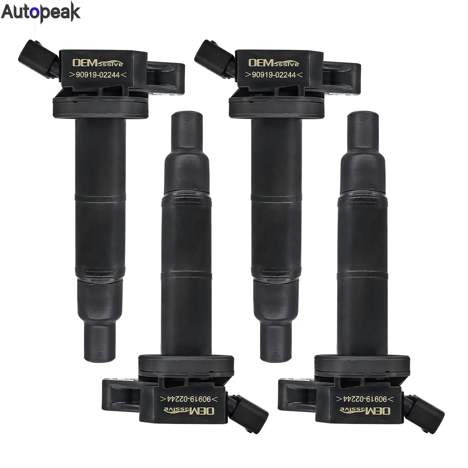 

4 × Car Ignition Coils 90919-02244 90919-02266 Truck Accessories FOR Toyota Camry Corolla RAV4 2.4L Pontiac Vibe 2.4L 2009-2010